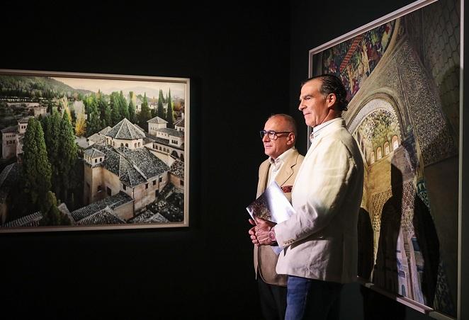 Rodrigo Ruiz-Jiménez y Fernando Manso inauguran la muestra. 