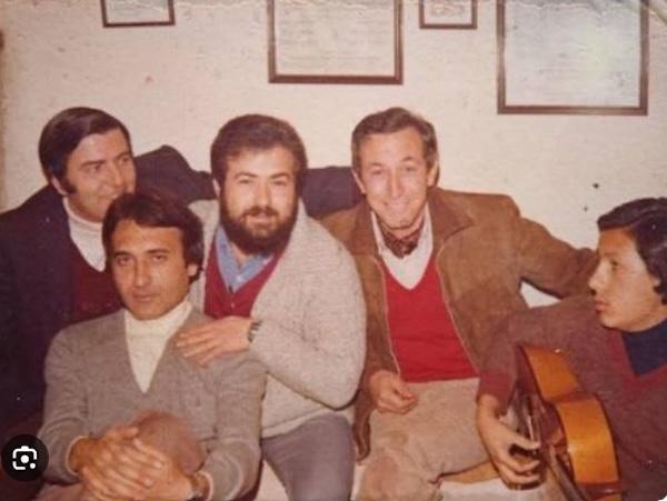 Curro Andrés junto a Miguel Ochando, Paco Quirós y Juan Mesas.