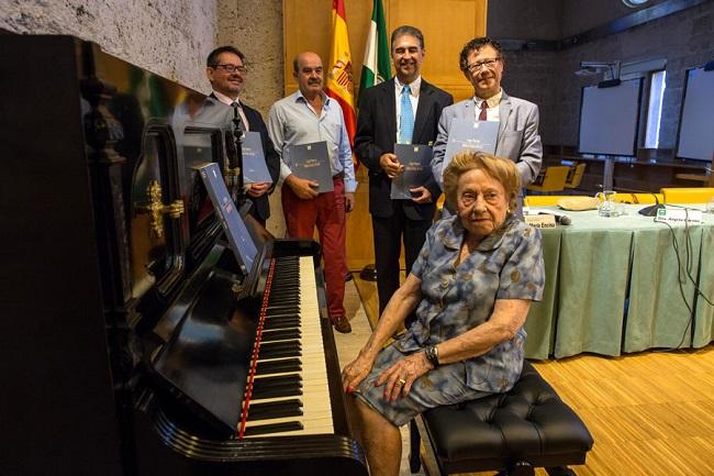 Ángela Barrios en una imagen de archivo en la Alhambra.