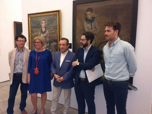 Inauguración de la exposición en el Museo de Bellas Artes.