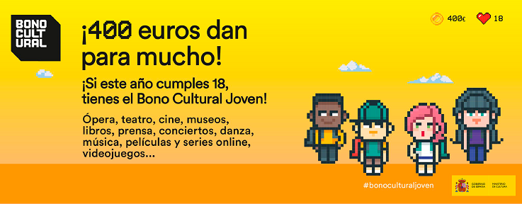 Información promocional del Bono Cultural Joven.