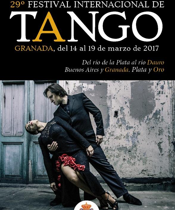 Cartel del Festival de Tango de Granada. 