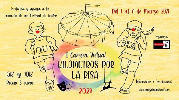 Cartel de la carrera organizada para recaudar fondos.