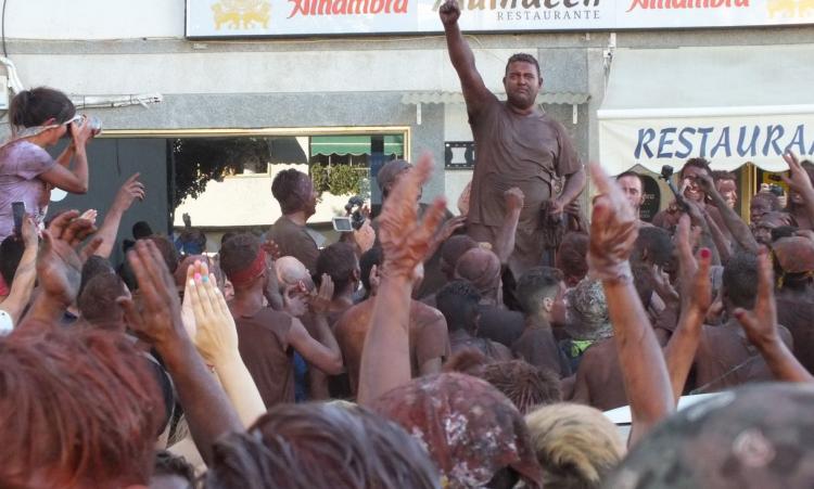 Imagen de la fiesta del Cascamorras del año pasado.