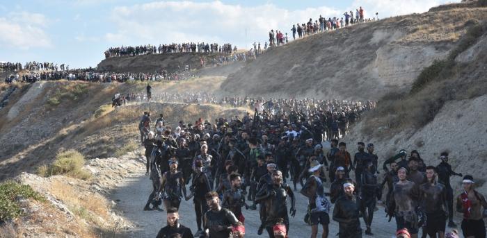 Impresionante imagen de la fiesta del Cascamorras en Baza. Impresionante imagen de la fiesta del Cascamorras en Baza.