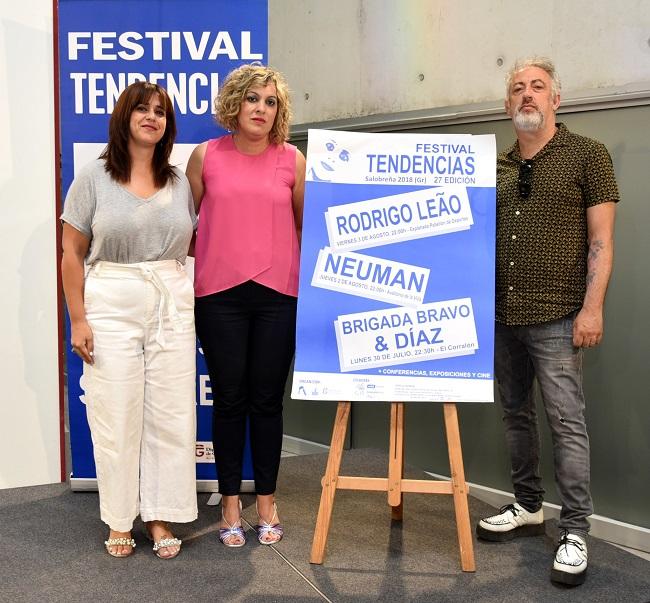 Eric Jiménez junto a Belén Sánchez e Irene Justo, en la presentación del Tendencias.