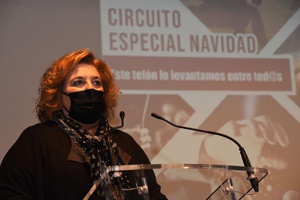 Fátima Gómez presenta el Circuito de Navidad. 