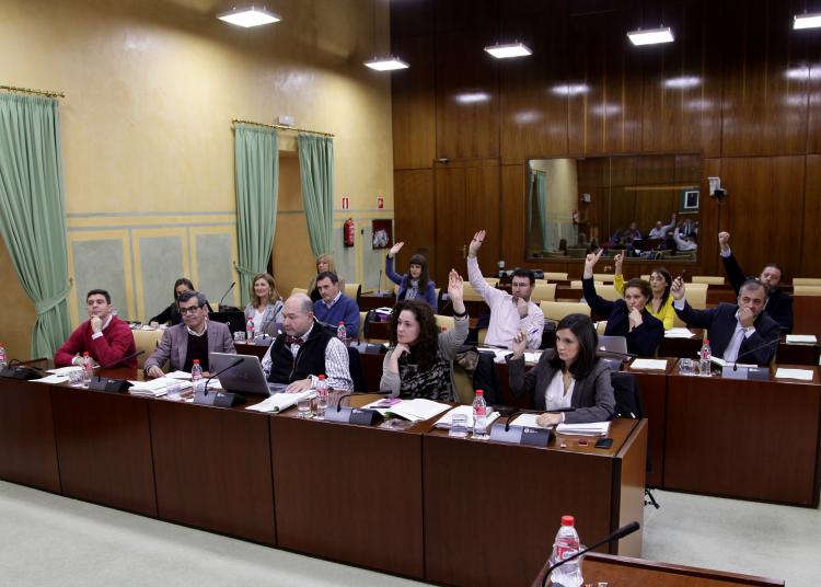 Imagen de la votación del dictamen. Imagen de la votación del dictamen.
