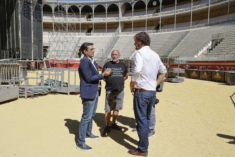 La Plaza de Toros acoge los principales conciertos de gran formato. 