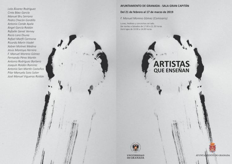 Díptico de la exposición. Díptico de la exposición.