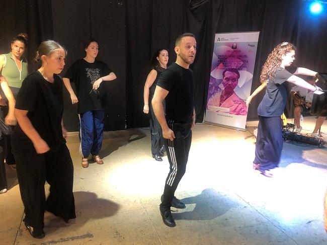 Manuel Liñán, durante los ensayos.