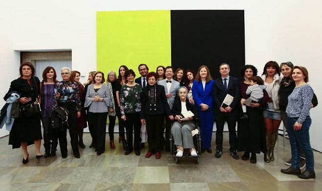 Artistas que participan en la exposición 'La Alhambra interpretada: sonidos, imágenes y palabras'.