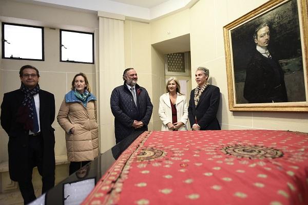 La consejera de Cultura, este miércoles en una visita al carmen de Rodríguez Acosta.