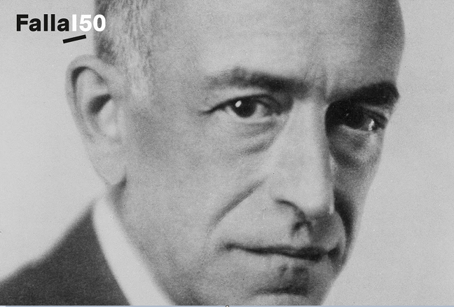 Imagen de Manuel de Falla para conmemorar el 150 aniversario.