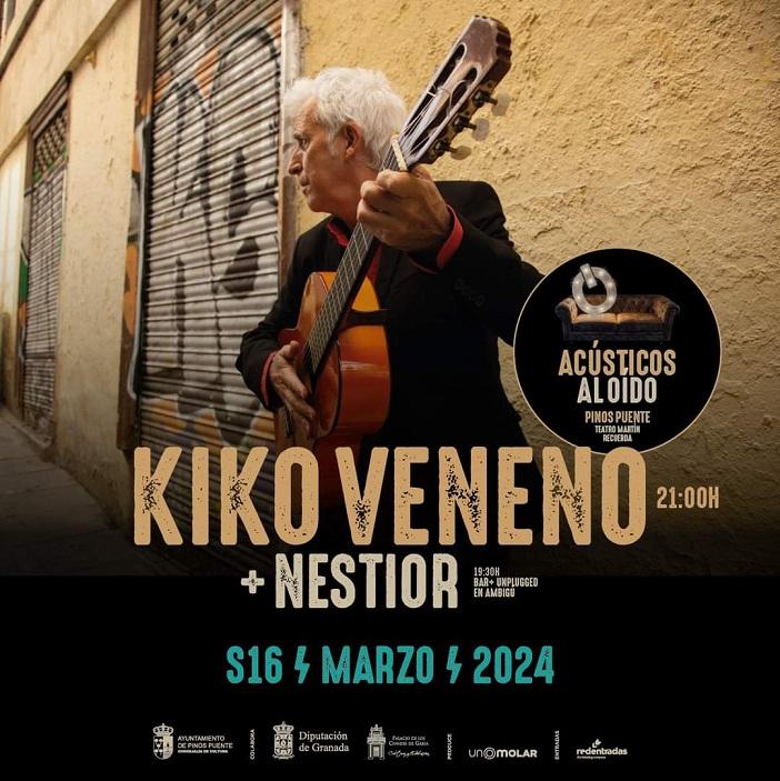 Cartel de la actuación de Kiko Veneno en el festival. 