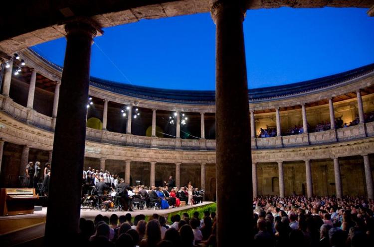 Palacio de Carlos V, uno de los escenarios del festival.