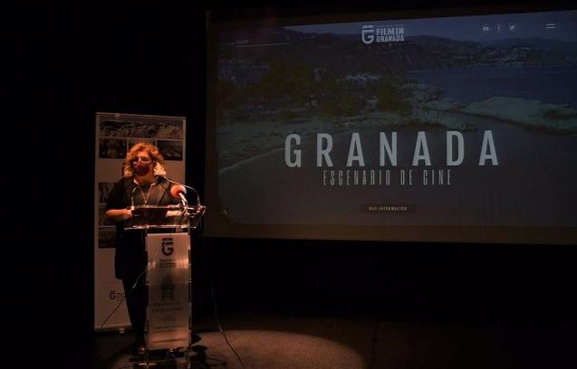 Fátima Gómez presenta la web filmgranada.com