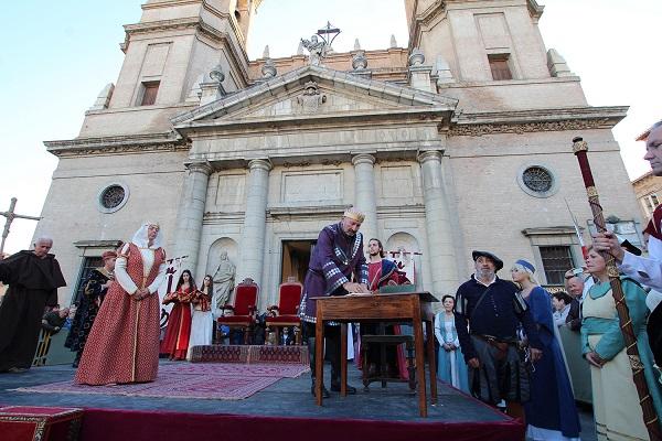 Recreación de las Capitulaciones.