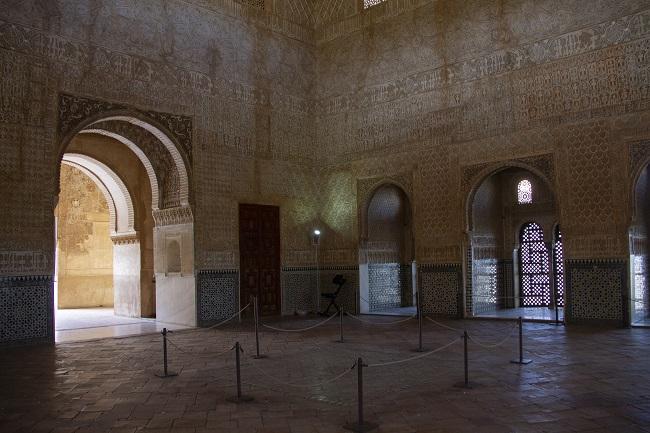 Imagen de una de las estancias de la Alhambra en noviembre pasado, durante el segundo cierre del monumento.