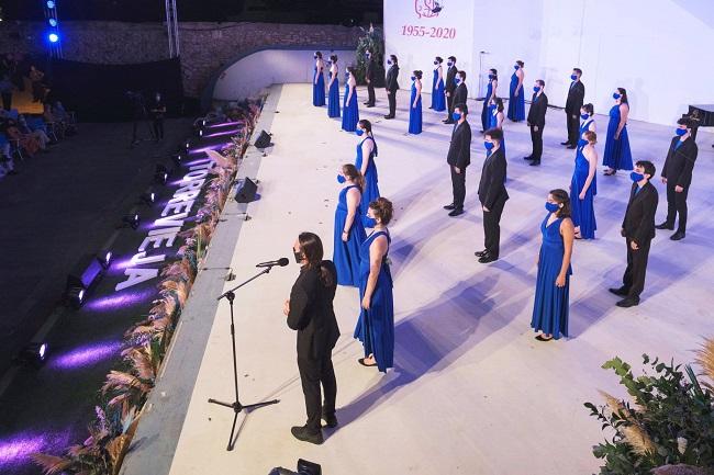 El Coro de Jóvenes de Madrid, en un concierto.