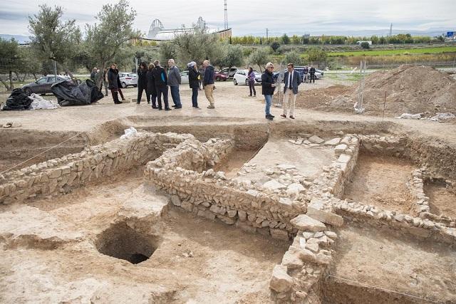 Excavaciones en el yacimiento de Medina Elvira, en Atarfe. 