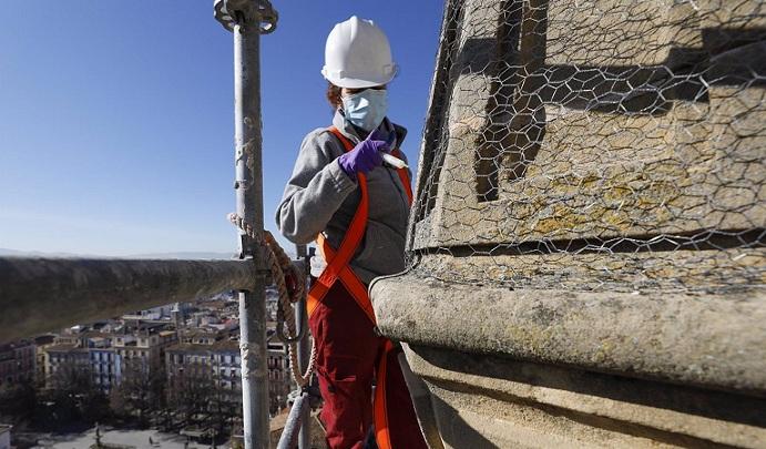 Intervención y reparación de los pináculos y zonas afectadas de la Catedral 