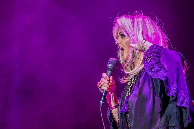 Bonnie Tyler, durante un concierto este verano en Madrid. 