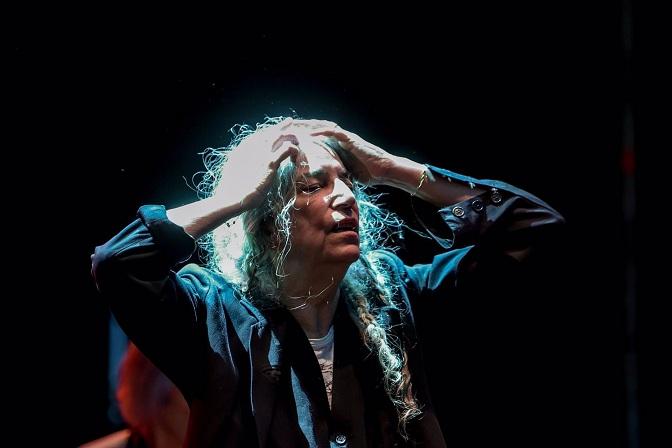 Patti Smith, durante un concierto en Madrid en 2022. 