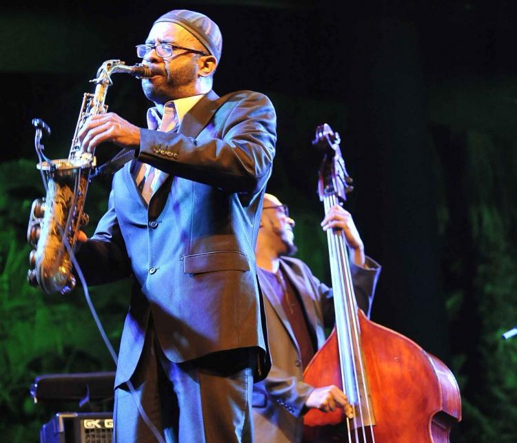 Kenny Garrett, durante su actuación de anoche. 