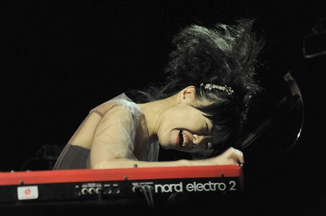 Hiromi durante el concierto en Jazz en la Costa. 
