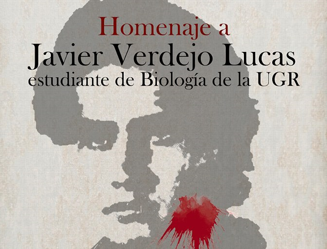 Cartel del homenaje a Javier Verdejo en la Facultad de Ciencias. Cartel del homenaje a Javier Verdejo en la Facultad de Ciencias.