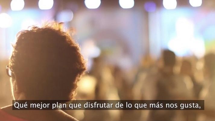 Imagen del vídeo de apoyo a la cultura realizado por Diputación. 