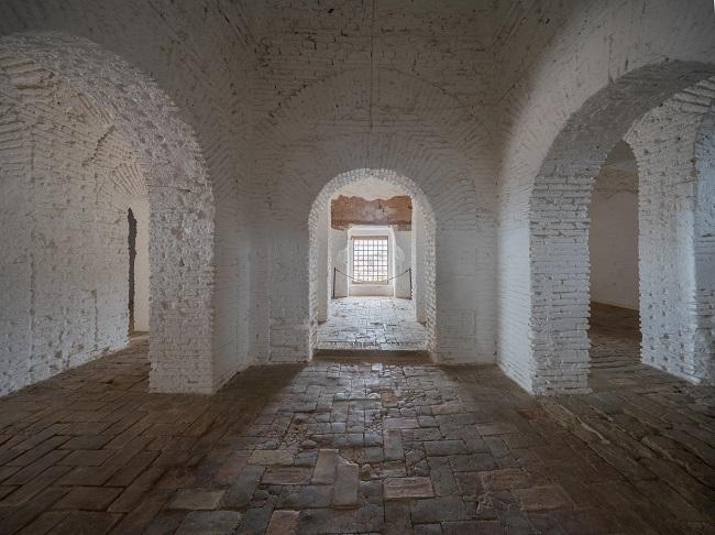Interior de la Torre de la Vela. Interior de la Torre de la Vela.