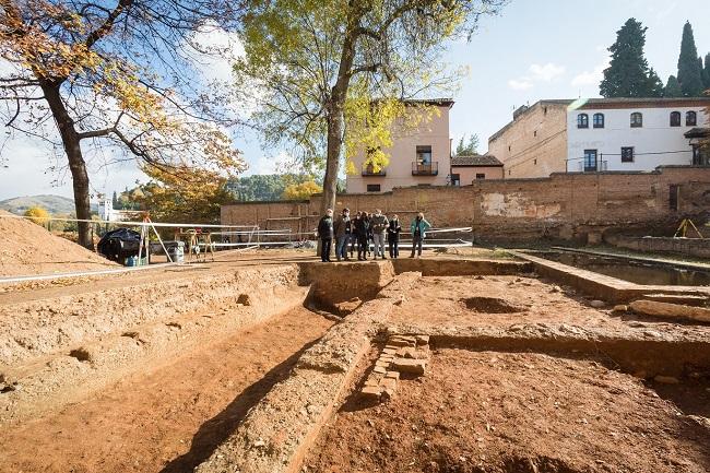 Estructura que ha dejado al descubierto la excavación arqueológica.