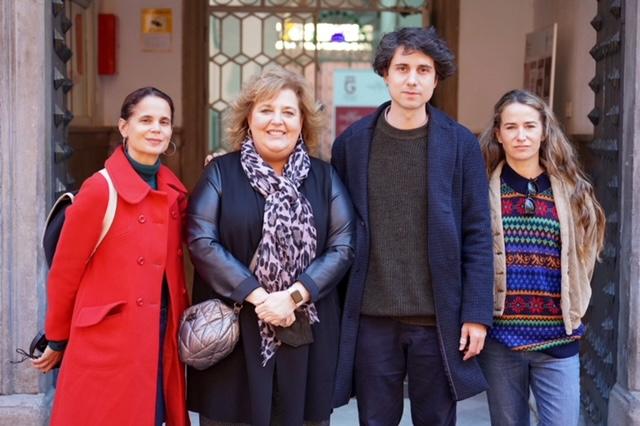 Jonás Trueba ha visitado la oficina de 'Film in Granada'. 