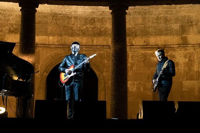 Jota y Florent, este jueves, en el Palacio de Carlos V.