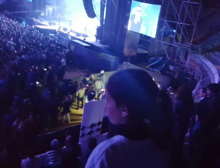 Nuestra protagonista en el concierto de 091.