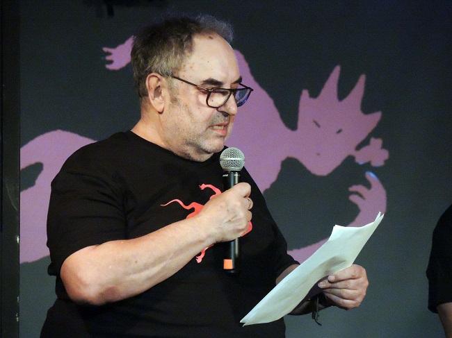 Juan Antonio Peinado, Juan Planta, este sábado en la presentación de 'La Caja del Diablo'.