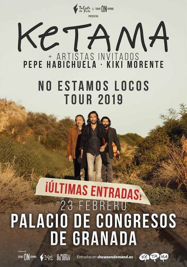 Cartel del concierto en Granada. 