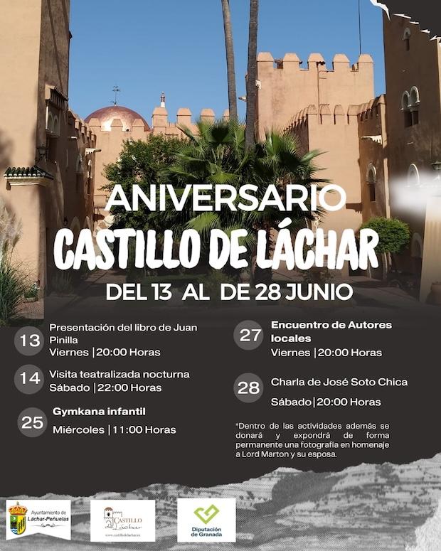 Cartel de las actividades programadas por el Ayuntamiento de Láchar.