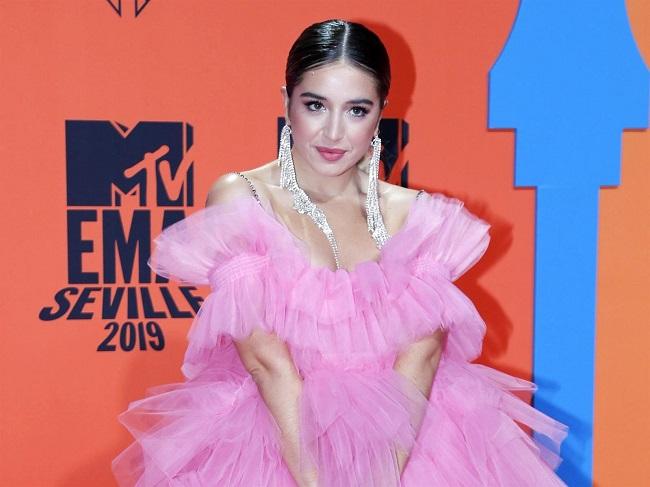 Lola Índigo en los Premios MTV European Music Awards 2019.