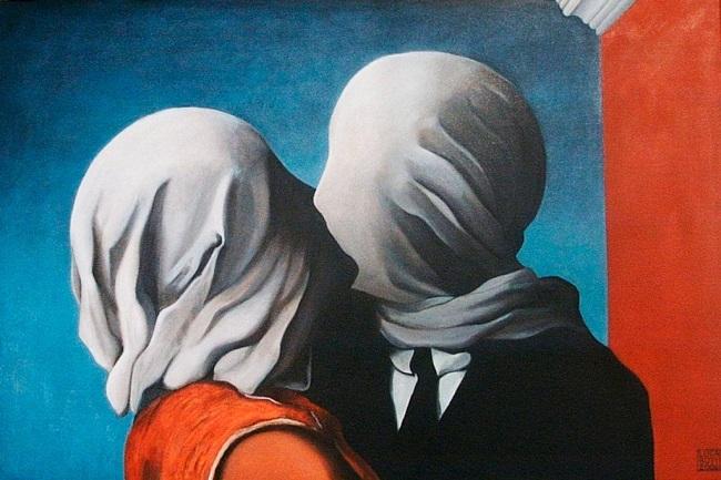 'Los amantes', de René Magritte (1928).