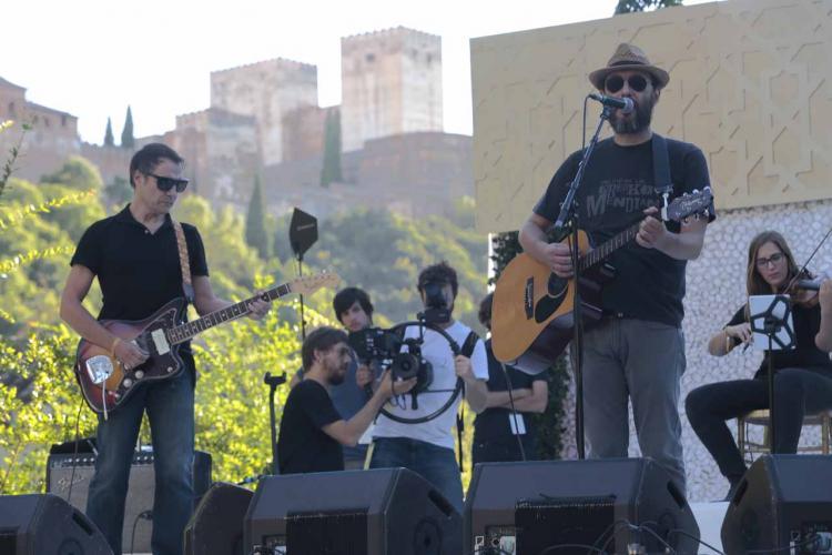 Los Planetas, en un concierto en el Palacio de los Córdova.