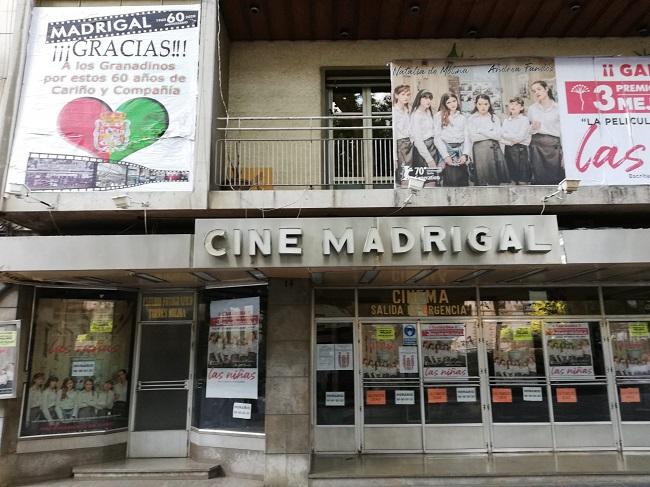 El cine Madrigal de Granada.