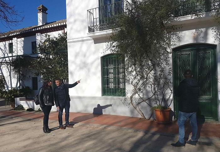 Olivares y Rodríguez en la Huerta de San Vicente. Olivares y Rodríguez en la Huerta de San Vicente.