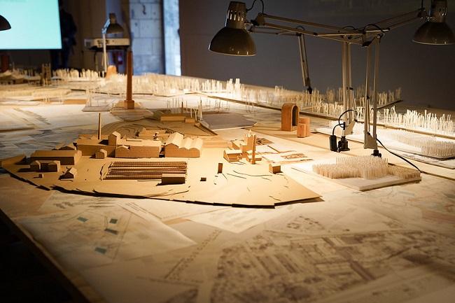 Imagen de una de las maquetas expuestas en la exposición.