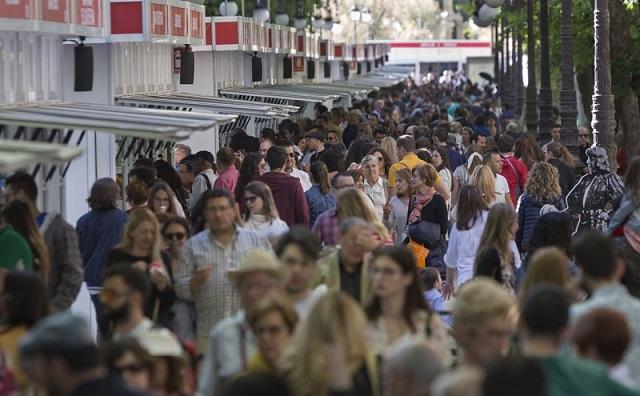 Ambiente en la feria el sábado, 18 de mayo.  