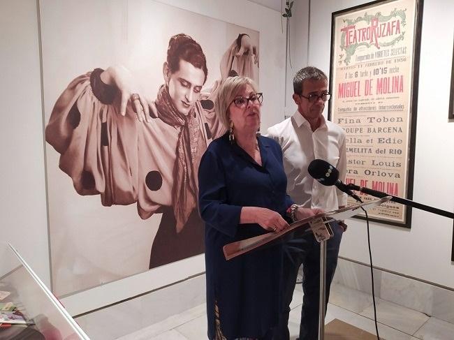 María de Leyva, en la presentación de la exposición.