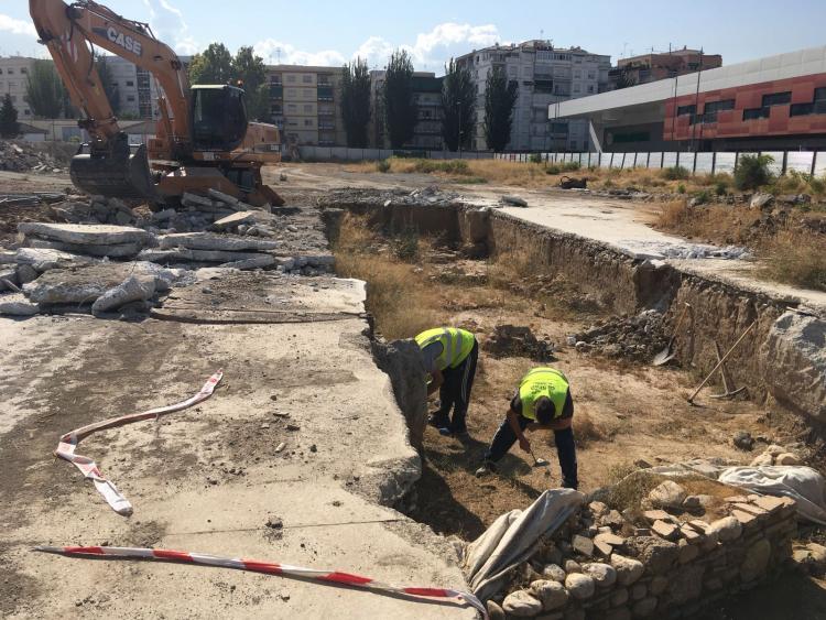 Imagen de la nueva excavación en el solar de Mondragones.