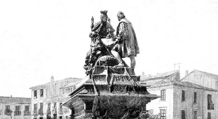 Granada, por primera vez, conoció el monumento a Colón el 22 de octubre de 1892 gracias al grabado que publicó Ilustración Española. El porqué, como otras curiosidades relativas a los centenarios del Descubrimiento de América lo desvela este reportaje.